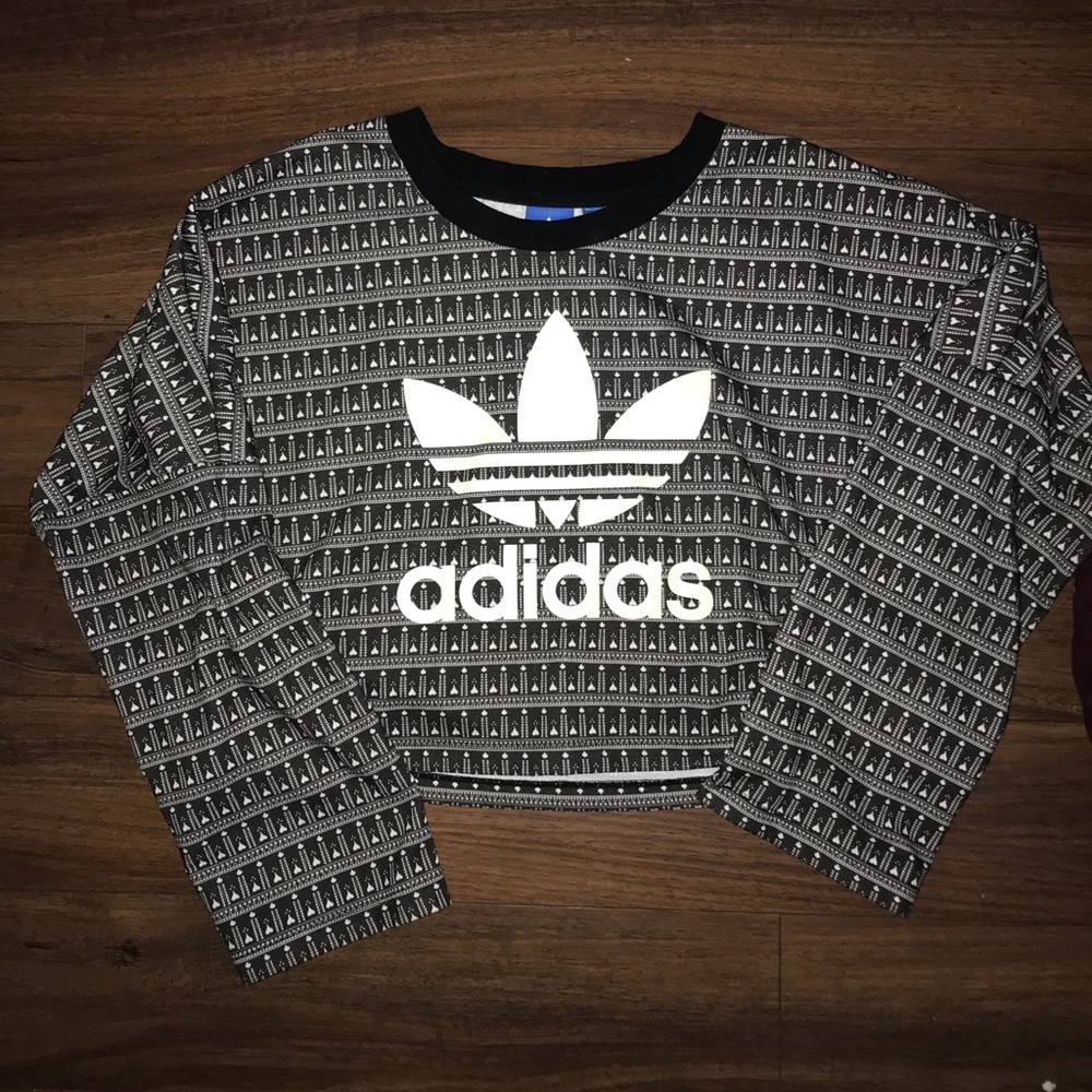 Adidas limited edition cropped sweater